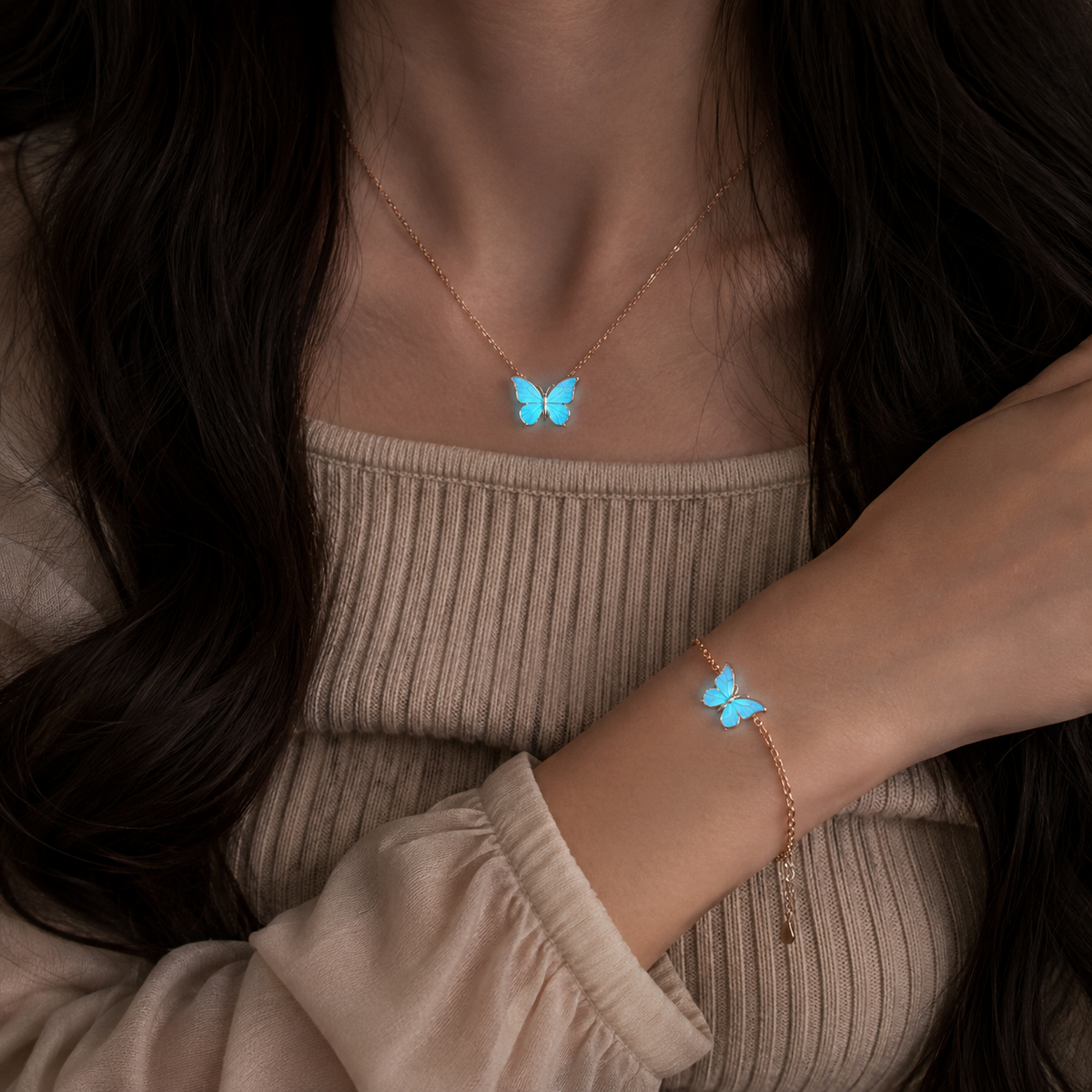 Luminous Butterfly Jewelry